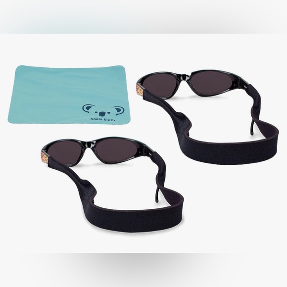 Croakies Kids Neoprene Adjustable Safety Strap Retainers and cleaning cloth - Picture 1 of 9